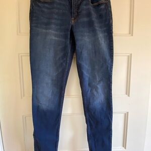 Old Navy Dark Blue Women's Skinny Jeans-Long Length